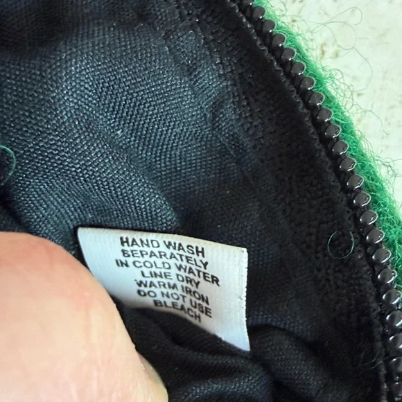 Swingin' Sloth Felt Coin Purse card holder wallet 100% wool Nepal fair trade - Picture 7 of 10